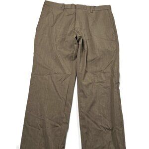 New Banana Republic 100% Wool Dress Pants Mens 32 x 34 Slim Khaki *Holes*
